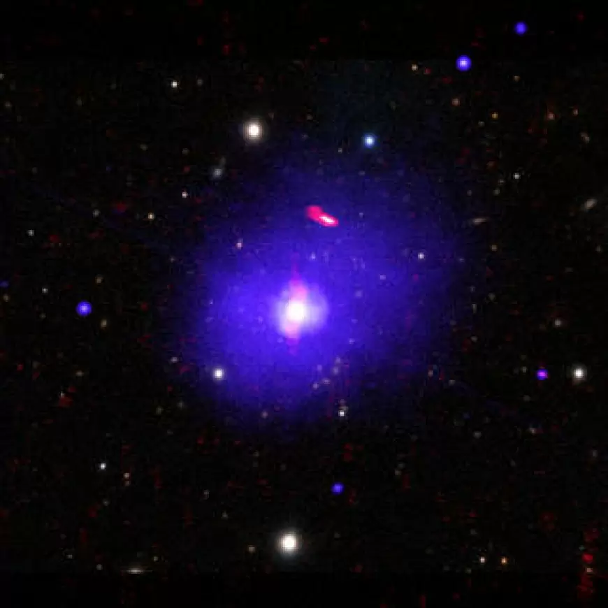 Chandra Shows Giant Black Hole Spins Slower Than Its Peers